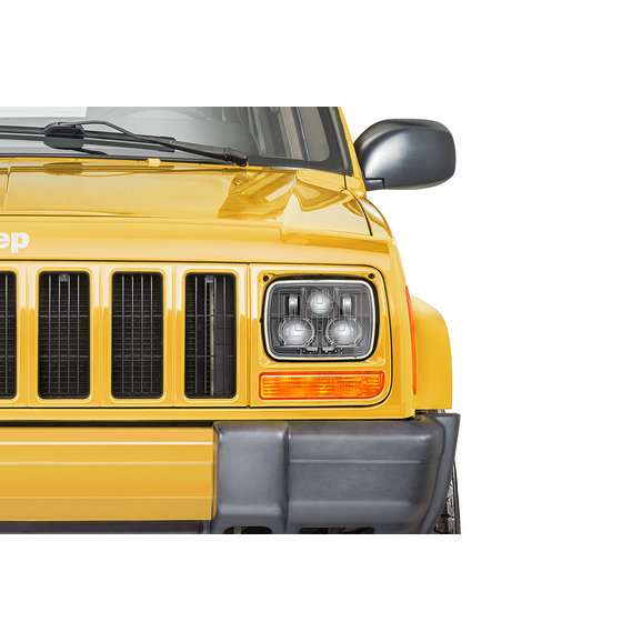 Quadratec Premium Heated LED Projector Beam Headlights for 8401 Jeep